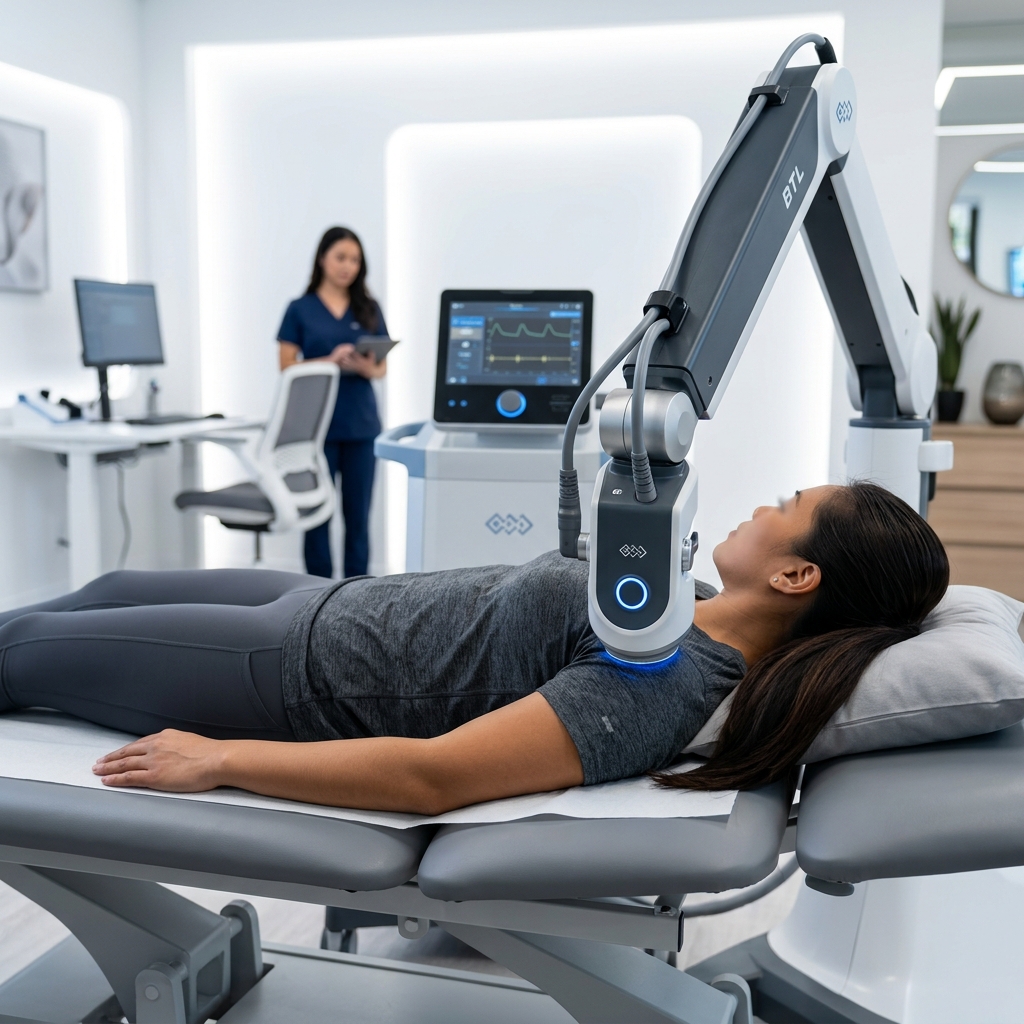 Contactless Healing. <br/><span class='font-accent text-secondary'>Instant Nerve Relief.</span>